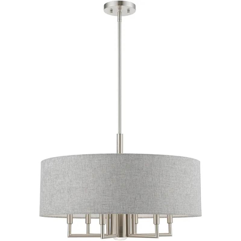 Best Choice Dakota 7 Light 24 inch Brushed Nickel Pendant Chandelier Ceiling Light