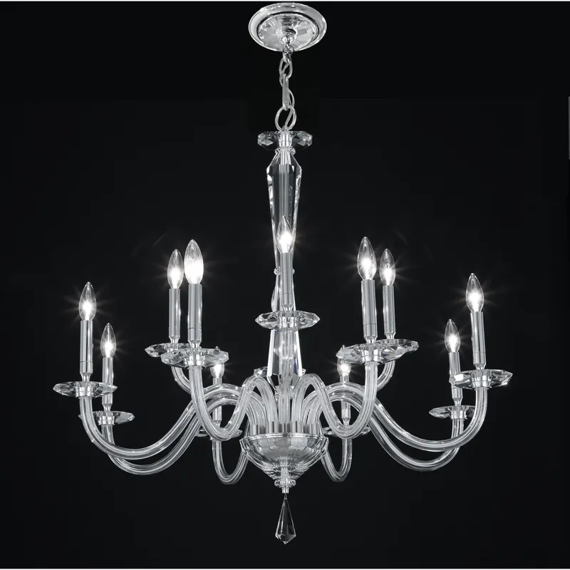 Habsburg 12 Light 35 inch Polished Chrome Chandelier Ceiling Light, Schonbek Signature Seasonal Sale