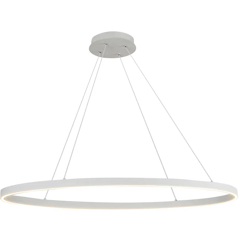 Brand New Ovale Linear Pendant Ceiling Light in White