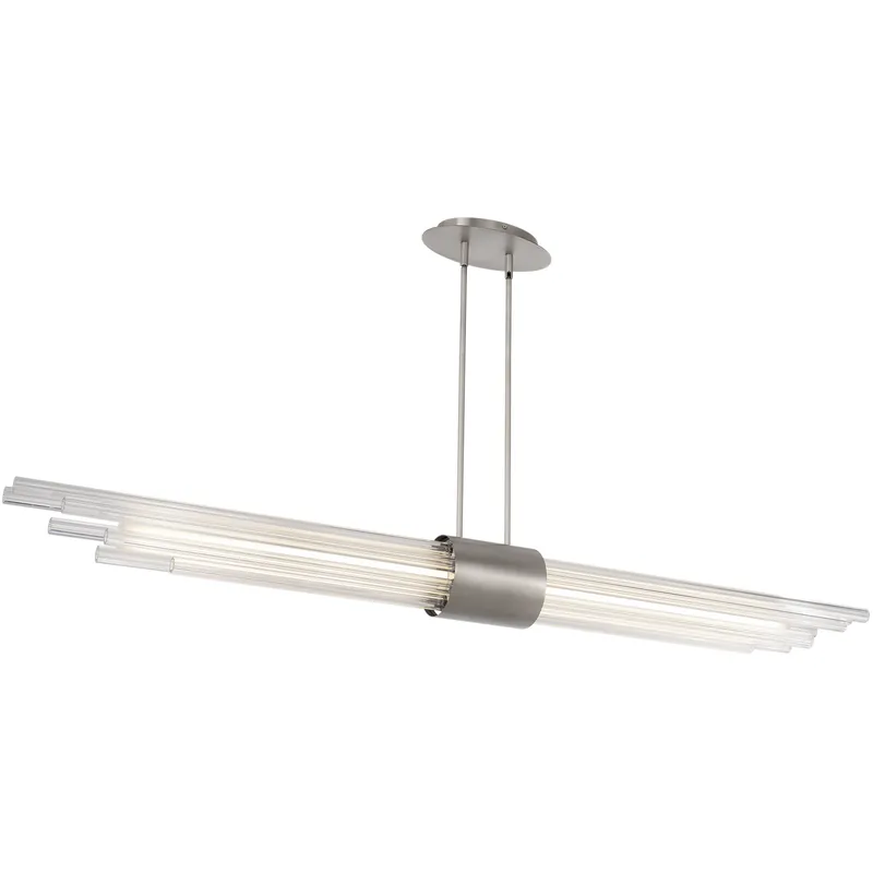 Luzerne Linear Pendant Ceiling Light in Brushed Nickel Luxury