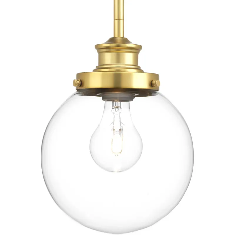 No Minimum Order Penn 1 Light 6.88 inch Natural Brass Mini-Pendant Ceiling Light