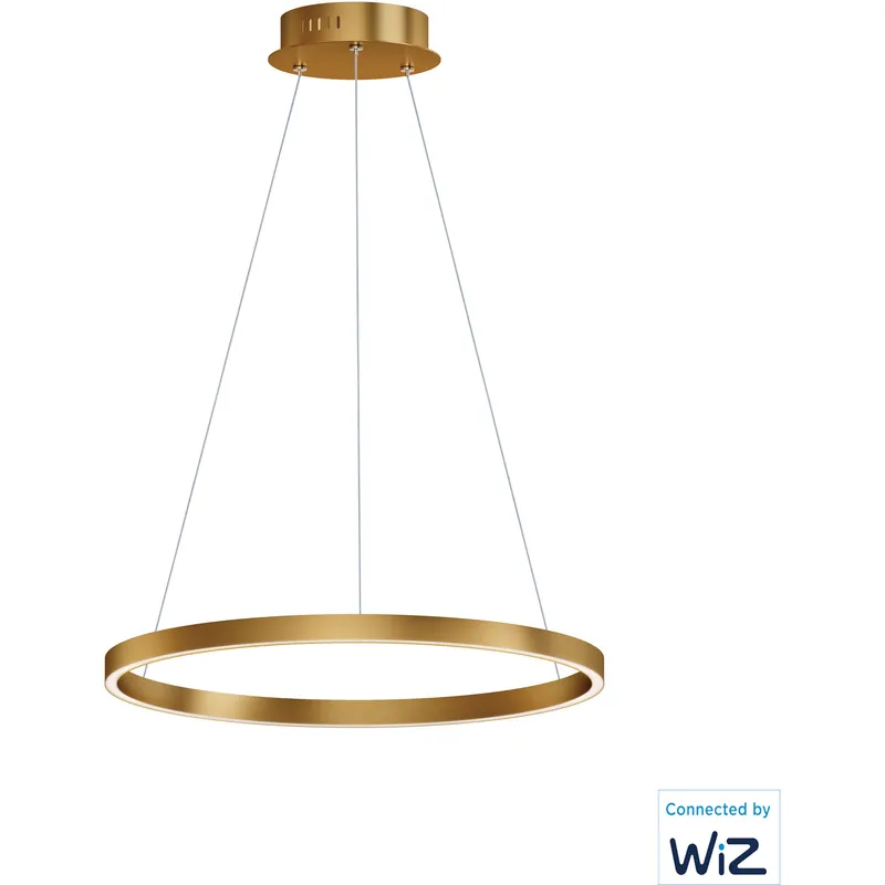 Seasonal Sale Groove LED 23.5 inch Gold Single Pendant Ceiling Light