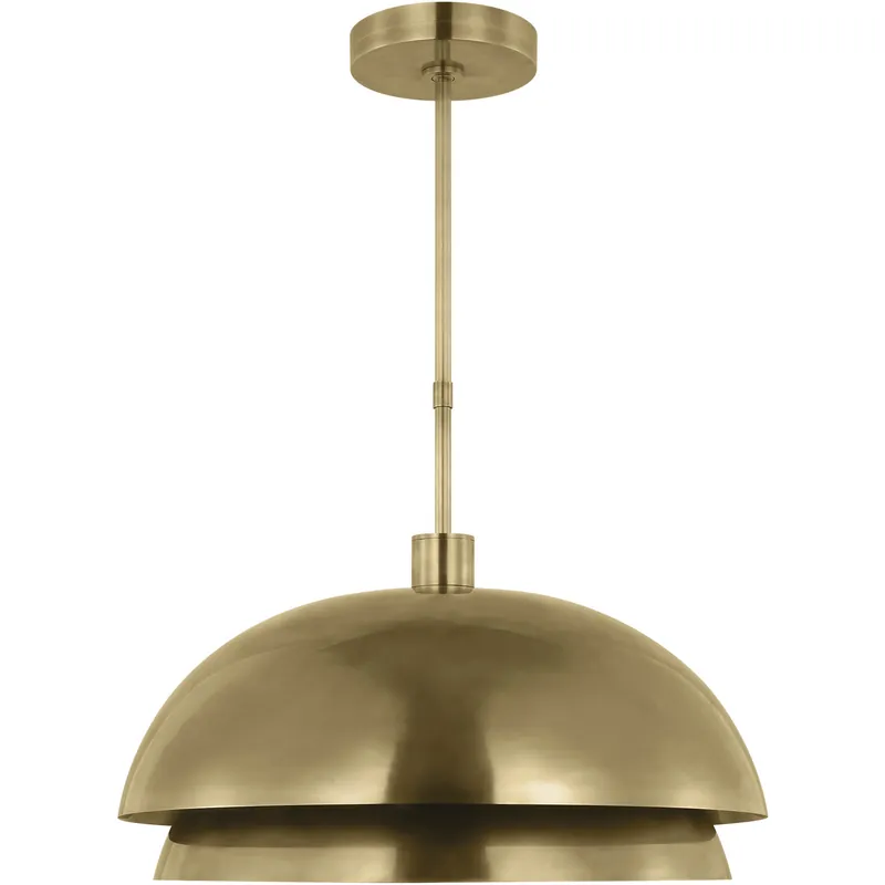 Certified Sean Lavin Shanti LED 26 inch Natural Brass Line-Voltage Pendant Ceiling Light