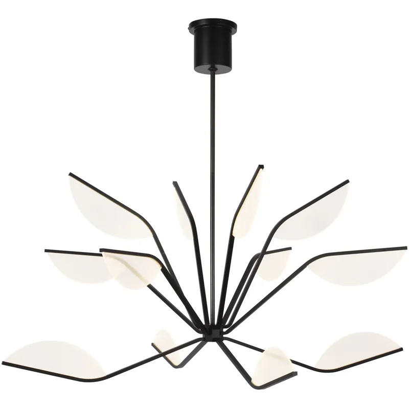 Sean Lavin Belterra LED 48 inch Matte Black Chandelier Ceiling Light, Integrated LED Discount