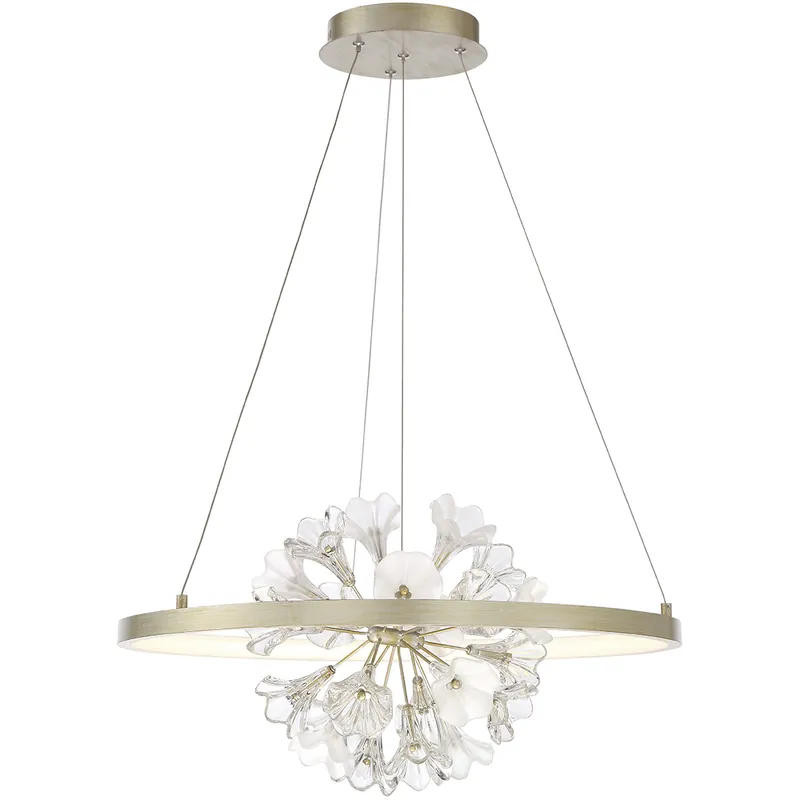 Buy Direct Clayton LED 25.75 inch Silver Chandelier Ceiling Light
