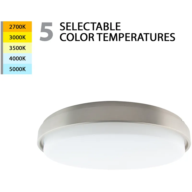 Lithium LED 18.82 inch Brushed Nickel Flush Mount Ceiling Light, WAC Limited Deal