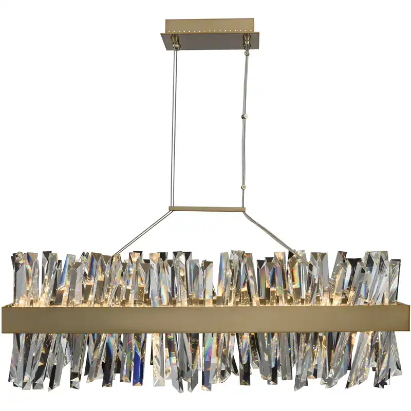 Popular Glacier Island Pendant Ceiling Light in Brushed Champagne Gold