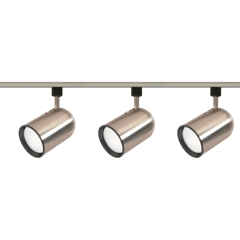 Brentwood 3 Light 120V Brushed Nickel Track Lighting Ceiling Light Price Cut