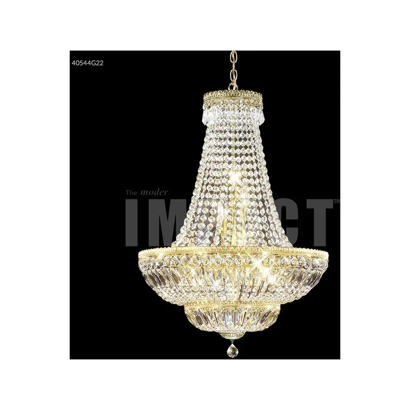 Imperial 11 Light 24 inch Gold Crystal Chandelier Ceiling Light, Impact Reduced Price
