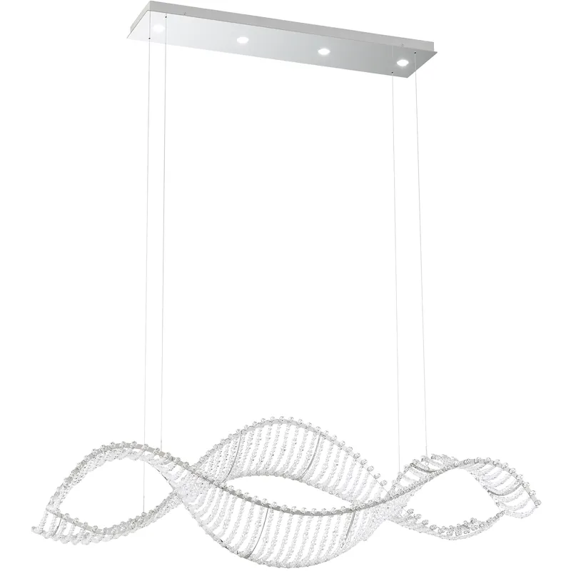 Budget Alon LED 40.5 inch Stainless Steel Linear Pendant Ceiling Light