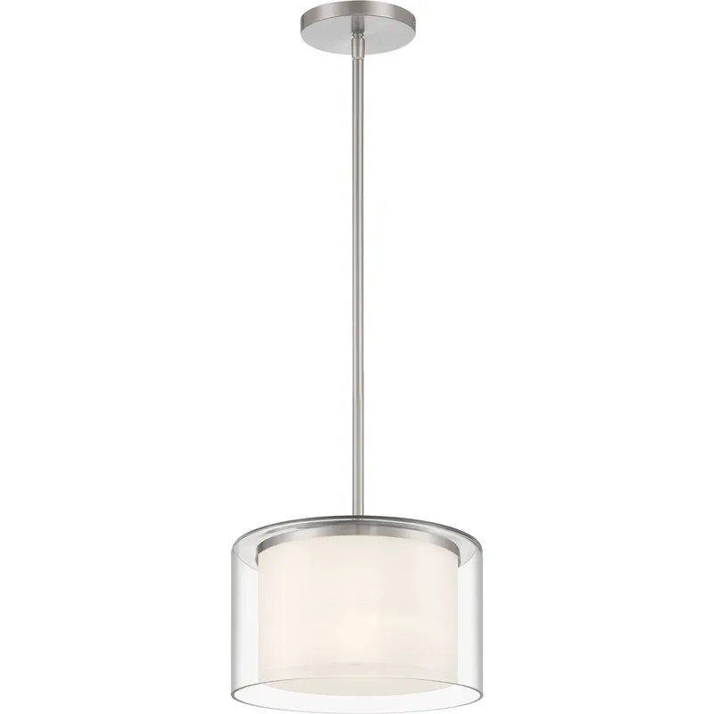 Final Sale Parsons Studio 1 Light 10 inch Brushed Nickel Pendant Ceiling Light