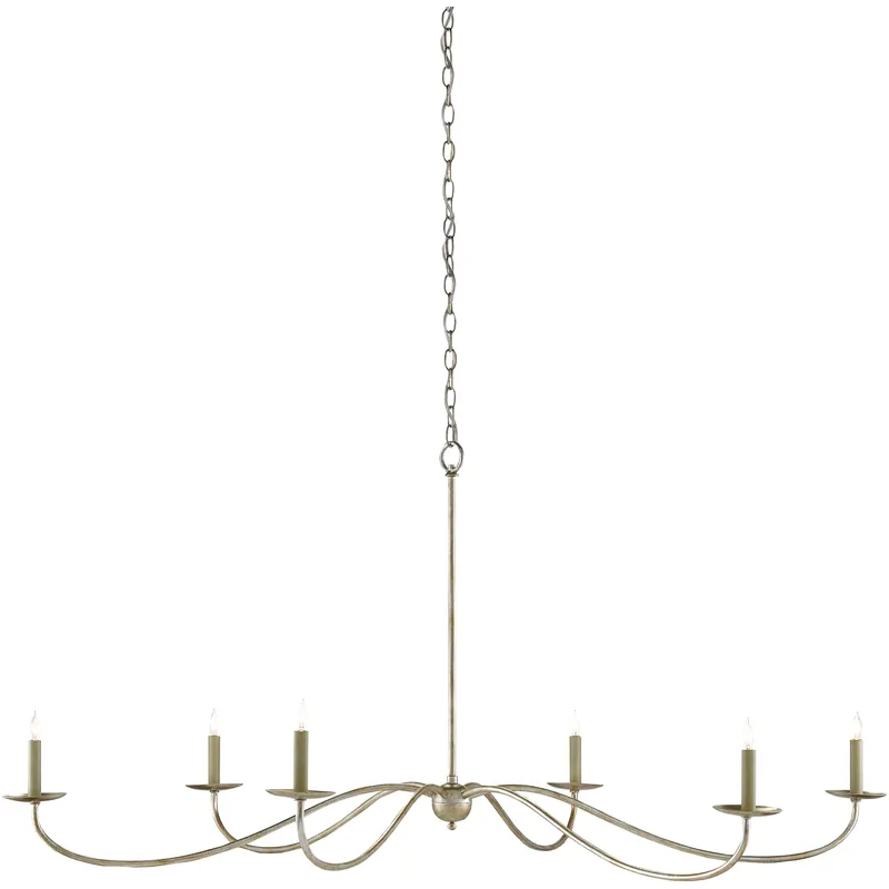 Saxon 6 Light 63 inch Silver Granello Chandelier Ceiling Light Place Order