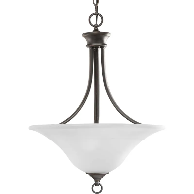 Trinity 3 Light 18 inch Antique Bronze Foyer Pendant Ceiling Light Fresh Stock