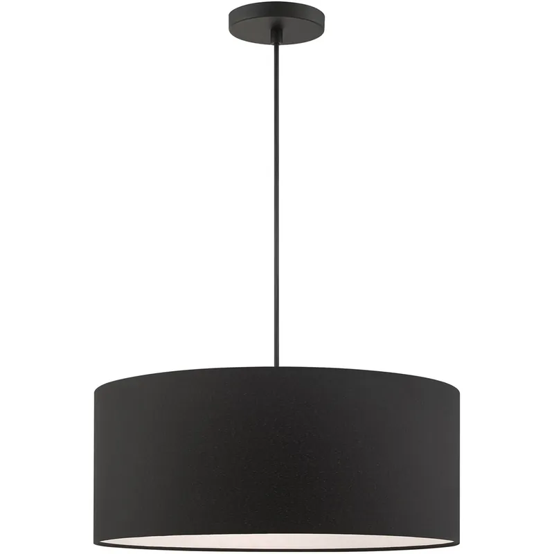 Big Sale Bainbridge 3 Light 18 inch Black Pendant Ceiling Light