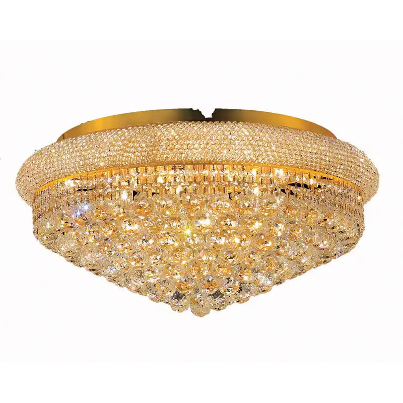 Place Order Primo 15 Light 28 inch Gold Flush Mount Ceiling Light in Royal Cut