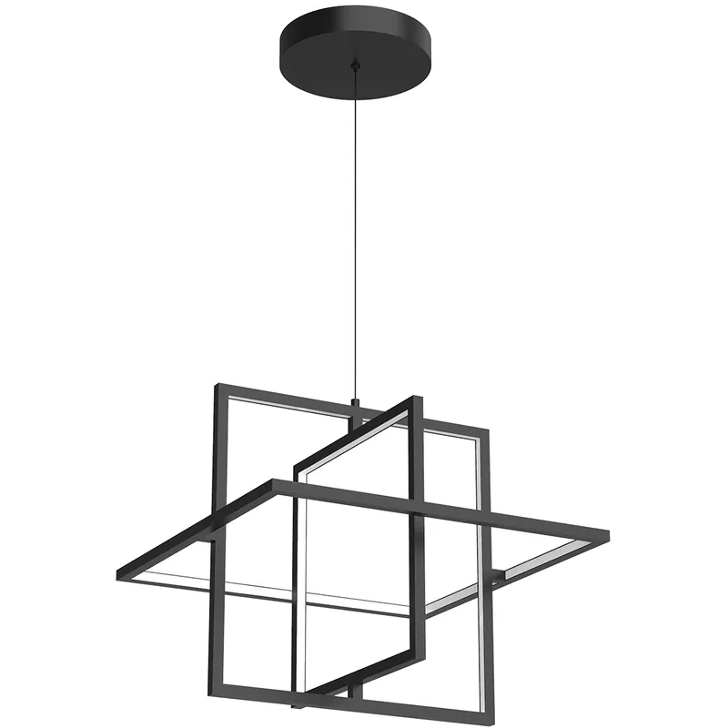 Mondrian LED 19.38 inch Black Pendant Ceiling Light Trending