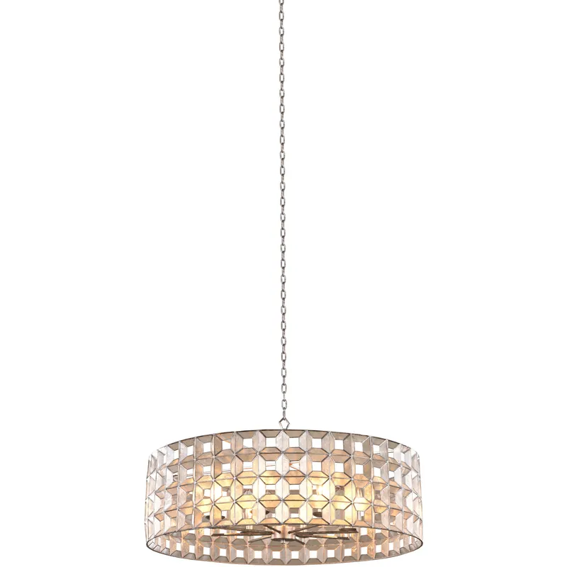 Free Shipping Prado 8 Light 34 inch Oxidized Silver Leaf Pendant Chandelier Ceiling Light