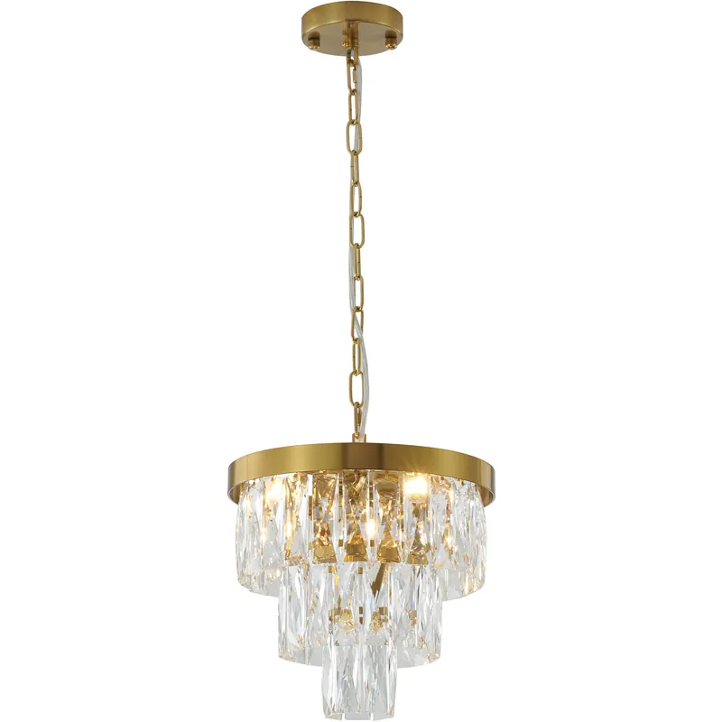 Professional Grade Canada 3 Light 11.8 inch Gold Chandelier Ceiling Light