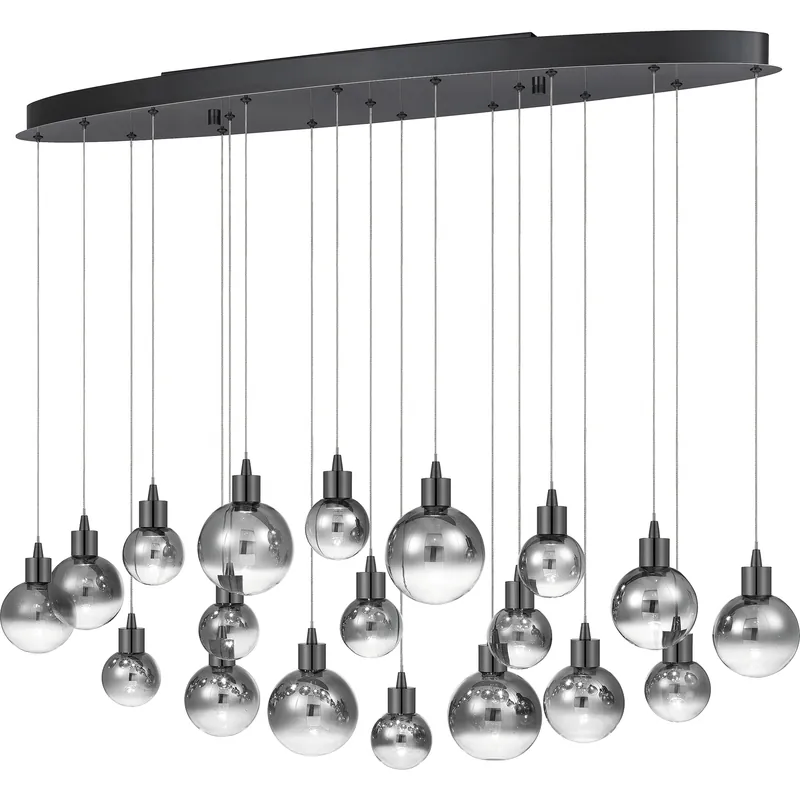 Authentic Shadow LED 43 inch Black Chrome Island Light Ceiling Light