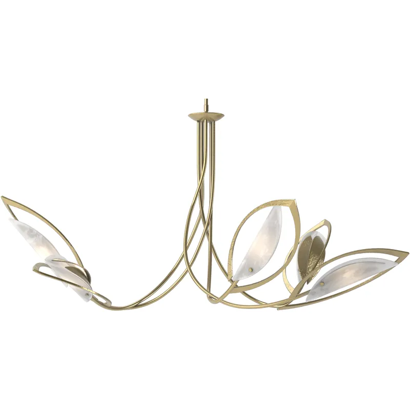 Must Have Aerial 5 Light 47.5 inch Modern Brass Pendant Ceiling Light