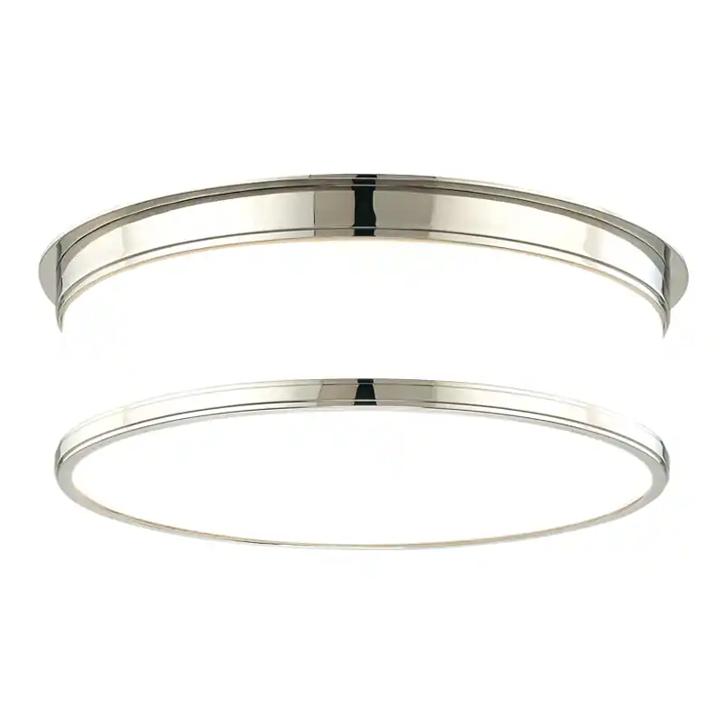 Certified Geneva 3 Light 15.25 inch Polished Nickel Flush Mount Ceiling Light