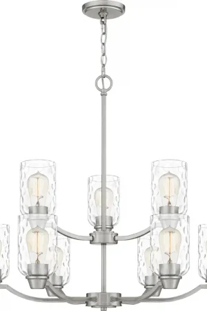Acacia 9 Light 29 inch Brushed Nickel Chandelier Ceiling Light Limited Time