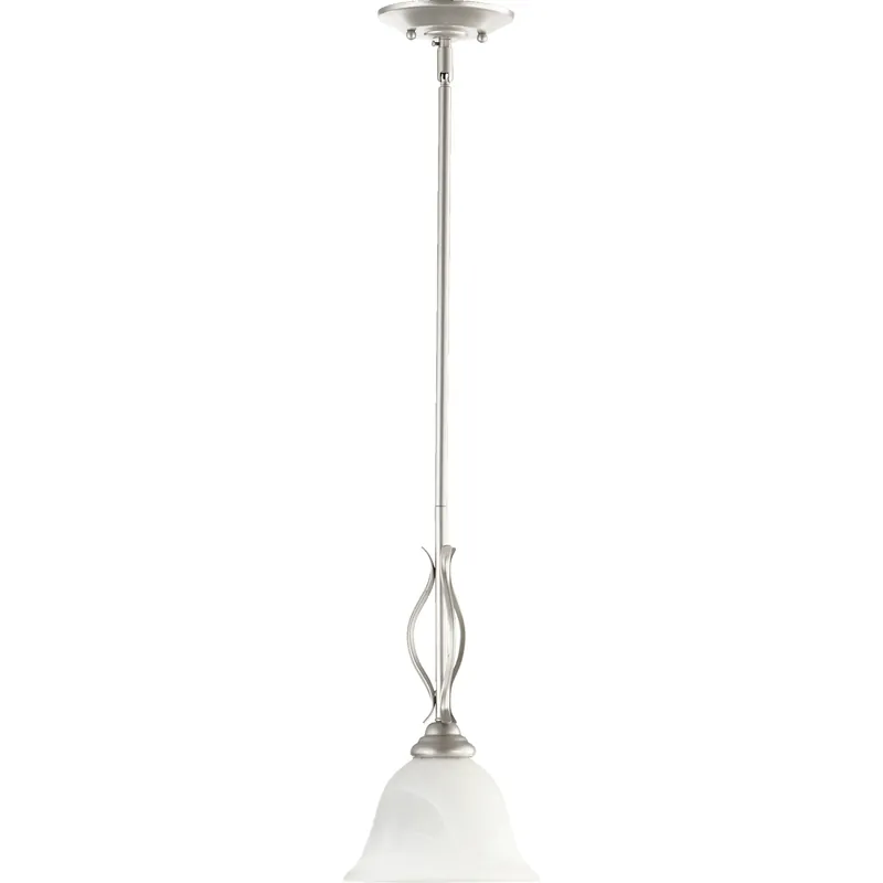 Spencer 1 Light 7.5 inch Classic Nickel Mini Pendant Ceiling Light Must Have