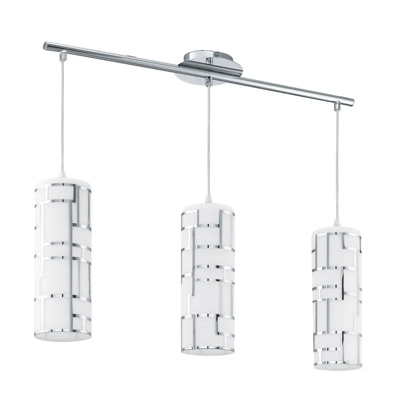 Viral Bayman 3 Light 28.15 inch Chrome Island Trestle Light Ceiling Light