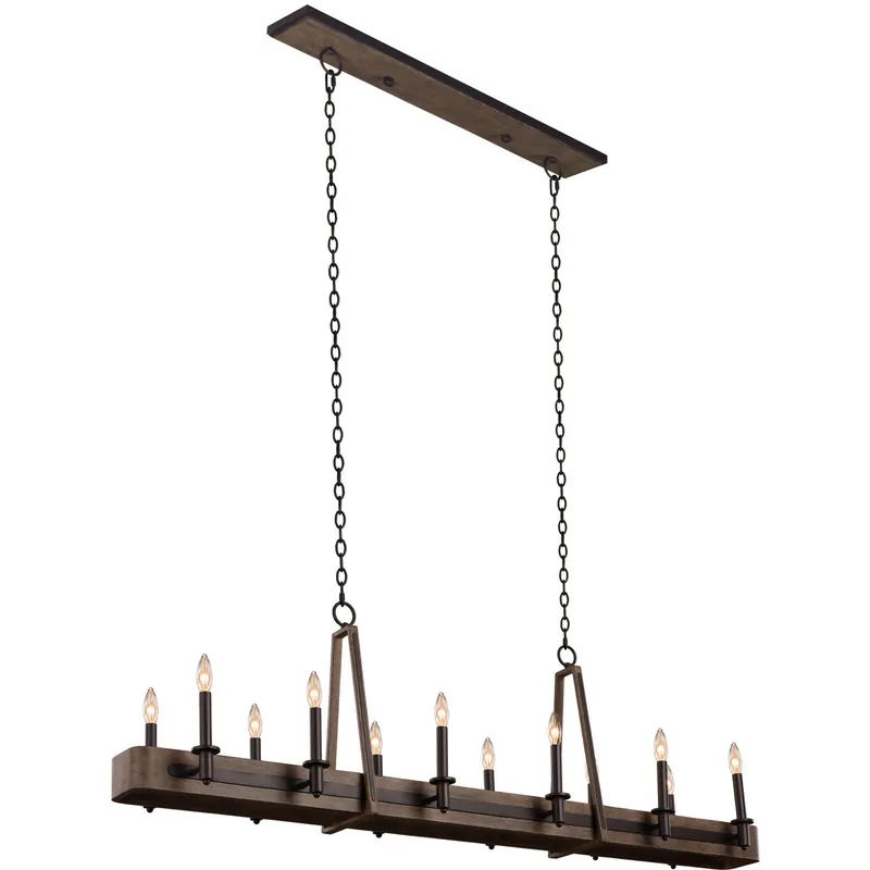 Top Rated Duluth Island Linear Ceiling Light in Satin Bronze