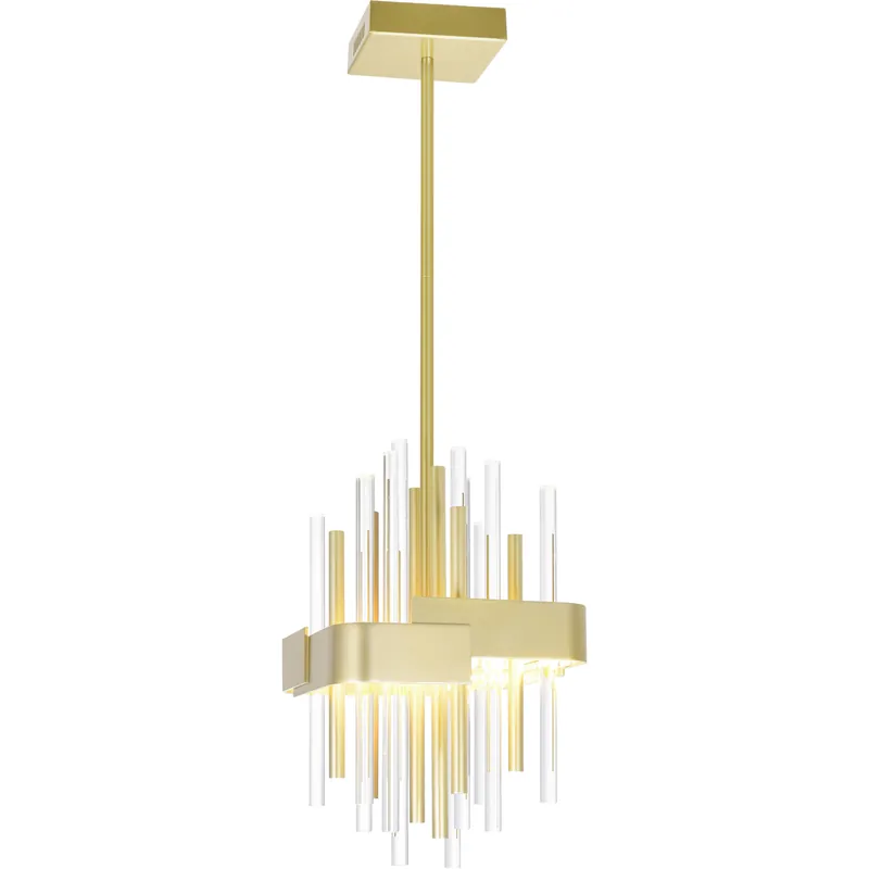 Millipede LED 8 inch Satin Gold Mini Pendant Ceiling Light Money Back Guarantee