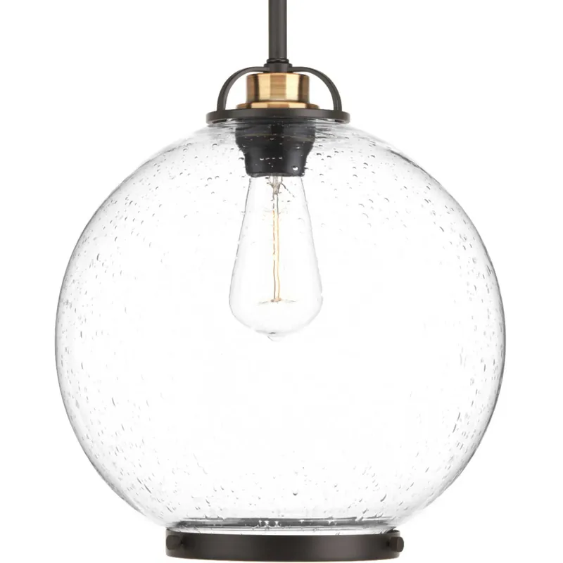 Chronicle 1 Light Antique Bronze Pendant Ceiling Light, Design Series Viral