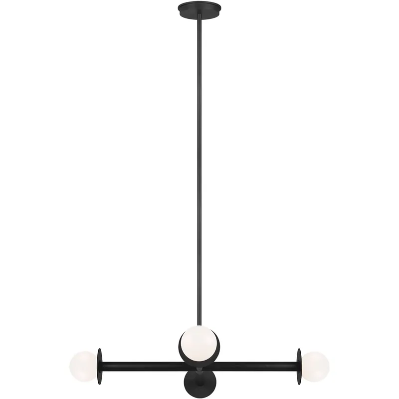 Kelly by Kelly Wearstler Nodes 4 Light 30 inch Midnight Black Chandelier Ceiling Light Best Price