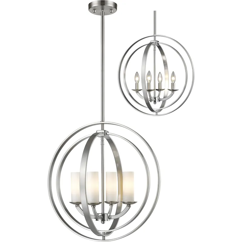 Ashling 4 Light 19.88 inch Brushed Nickel Chandelier Ceiling Light Flash Sale