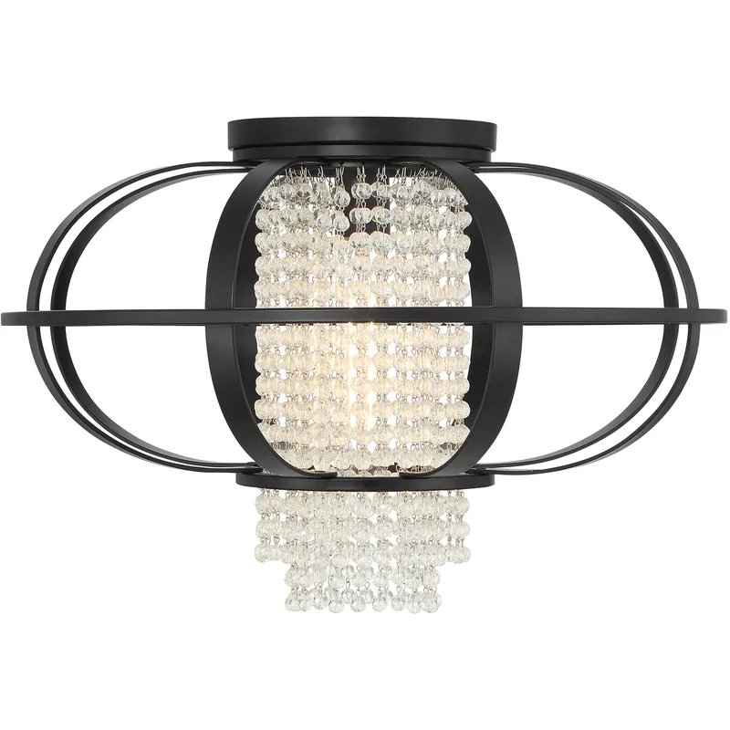 Fast Shipping Idlewild 1 Light 20 inch Matte Black Flush Mount Ceiling Light