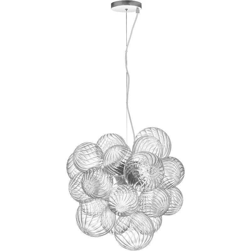Charlize 6 Light 20 inch Polished Chrome Single Drop Pendant Ceiling Light Top Pick