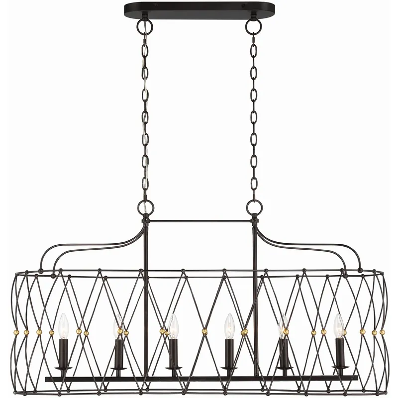Best Seller Zucca 6 Light 42.5 inch English Bronze and Antique Gold Chandelier Ceiling Light