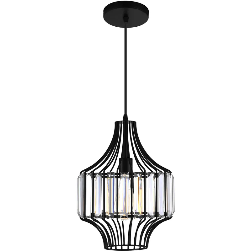 Alethia 1 Light 10 inch Black Down Pendant Ceiling Light Top Rated