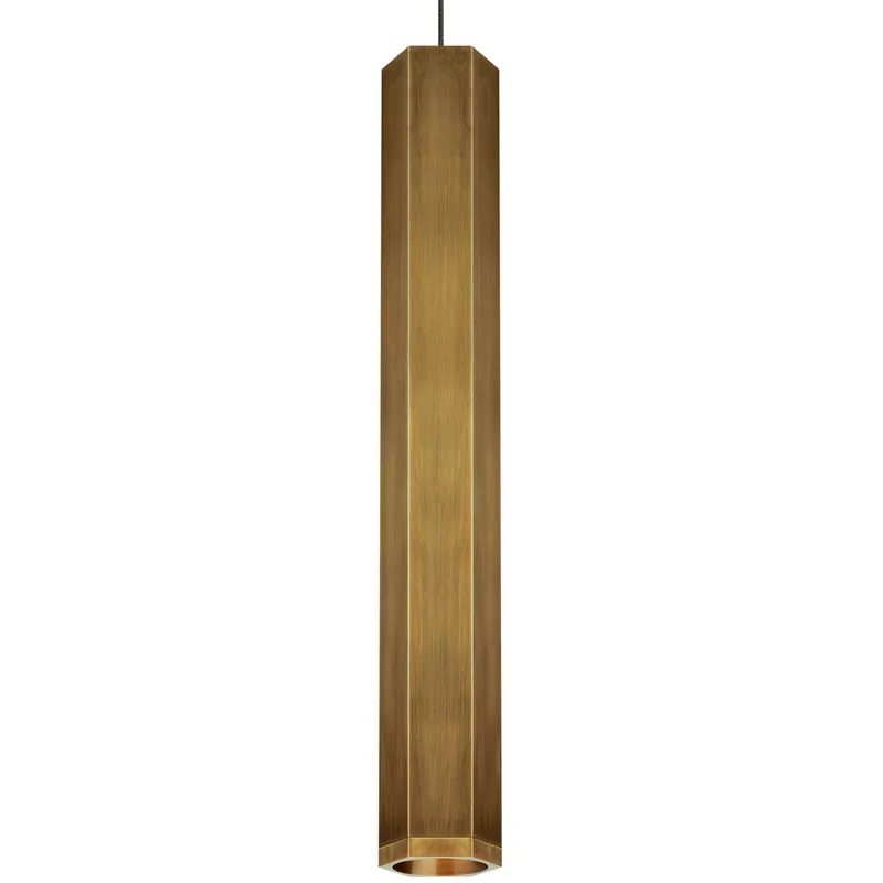 Sean Lavin Blok 1 Light 12 Aged Brass/Aged Brass Low-Voltage Pendant Ceiling Light in Incandescent, FreeJack Hot Picks