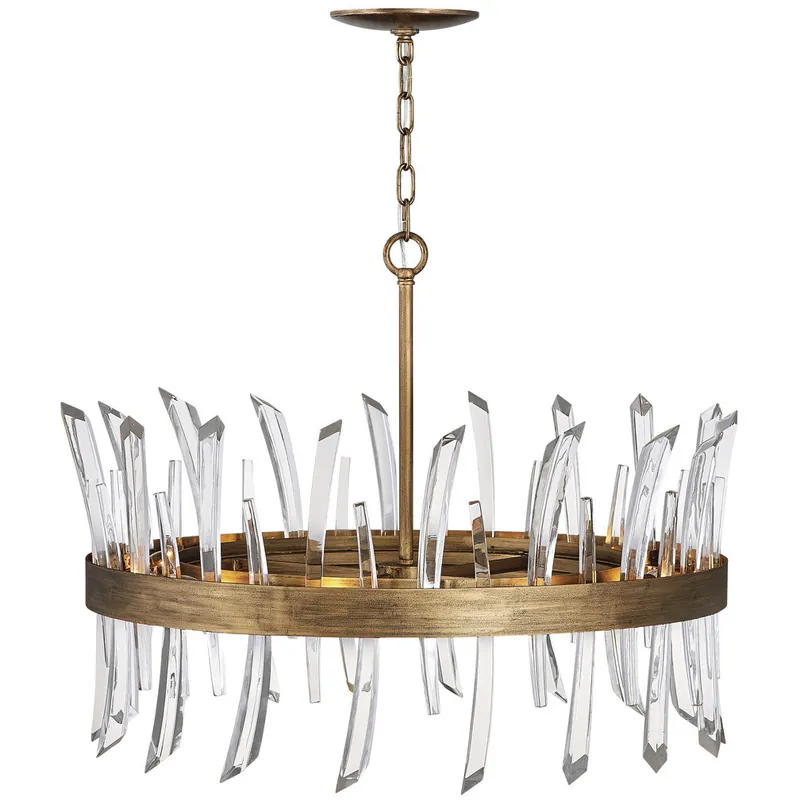 Revel LED 28 inch Burnished Gold Chandelier Ceiling Light Don’t Miss Out