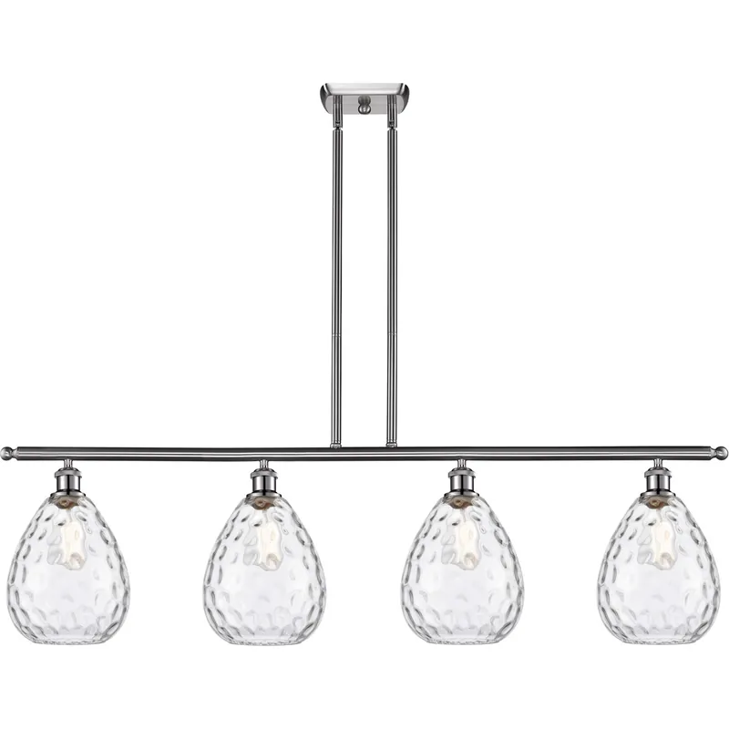 Last Chance Ballston Large Waverly 4 Light 48 inch Brushed Satin Nickel Island Light Ceiling Light, Ballston