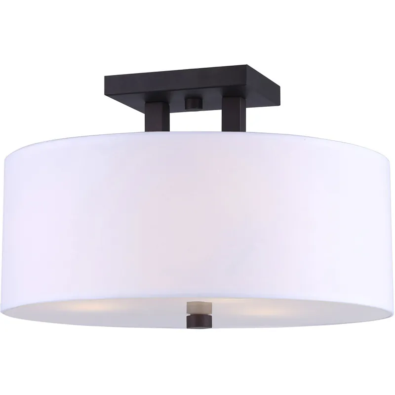 Madison 3 Light 15 inch Oil Rubbed Bronze Semi Flush Ceiling Light Best Choice