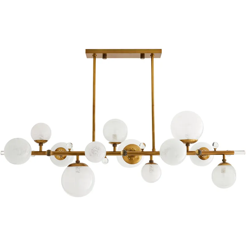 Troon Linear Chandelier Ceiling Light Free Returns