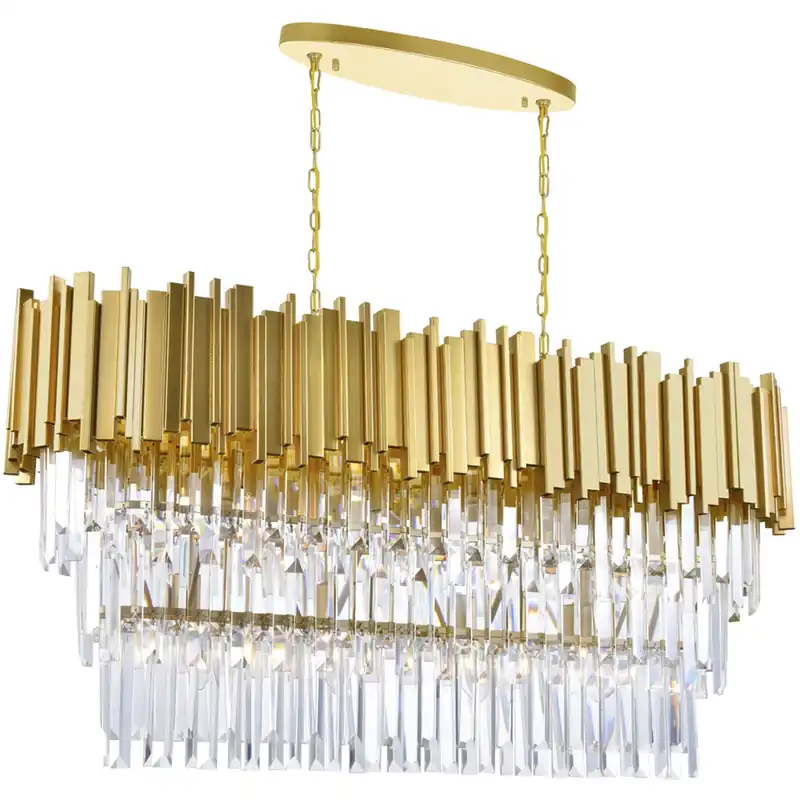 Best Seller Deco 9 Light 38 inch Medallion Gold Pool Table Light Ceiling Light