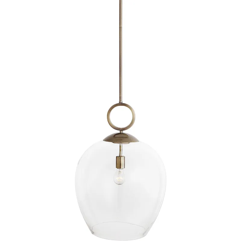 Calix 1 Light 15.75 inch Aged Brass Pendant Ceiling Light Fast Shipping
