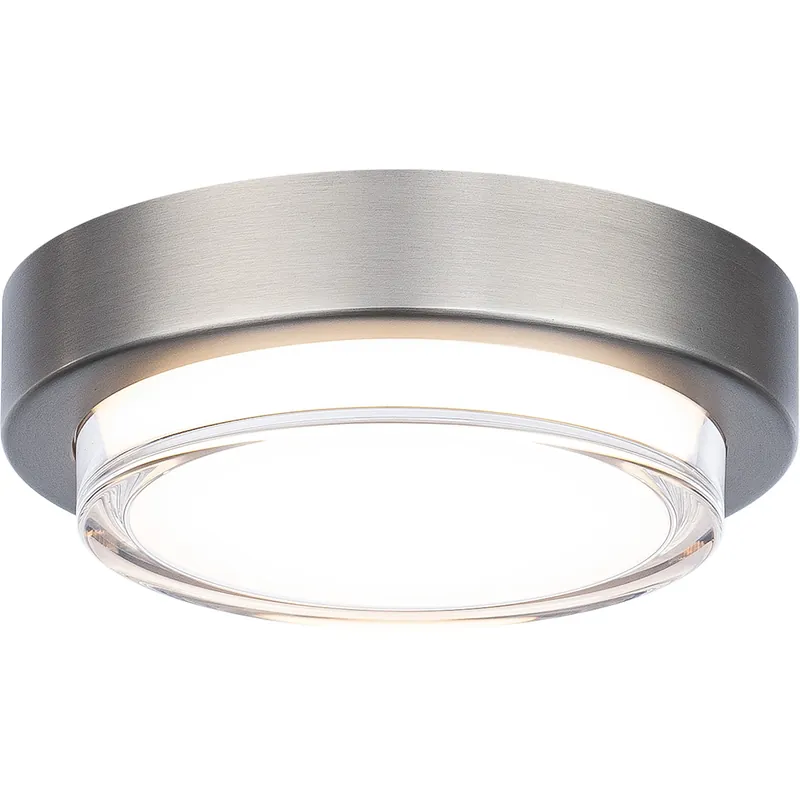 Kind LED 8 inch Brushed Nickel Flush Mount Ceiling Light in 3500K Reduced Price