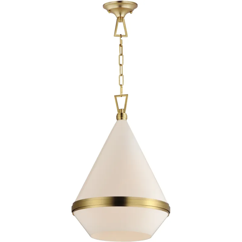 Exclusive Giza 1 Light 16 inch Satin Brass Single Pendant Ceiling Light