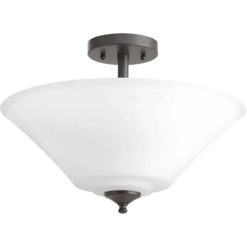 Joy 3 Light 16.63 inch Antique Bronze Semi-Flush Mount Convertible Ceiling Light Warranty Included