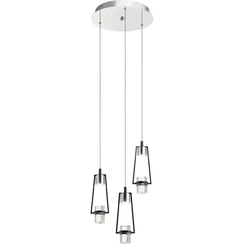 Order Now Ayse LED 12.5 inch Matte Black Cluster Pendant Ceiling Light