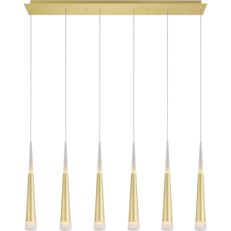 Andes LED 40 inch Satin Gold Pool Table Light Ceiling Light Money Back Guarantee