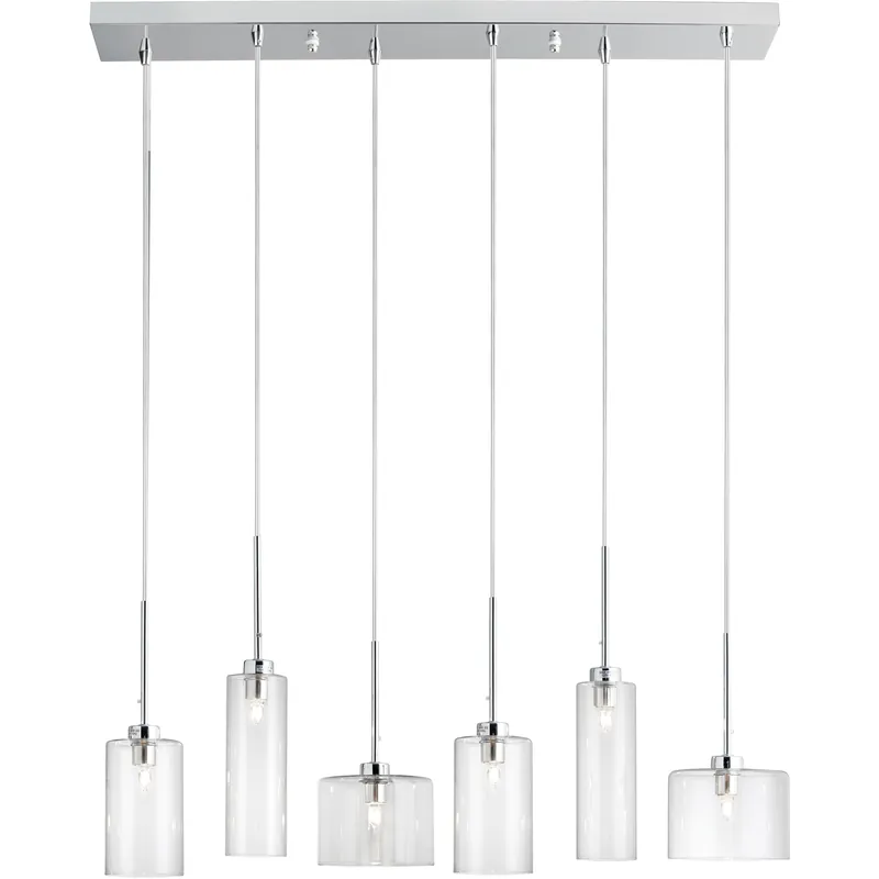 Limited Edition Industrial Chic LED 29 inch Polished Chrome Pendant Ceiling Light